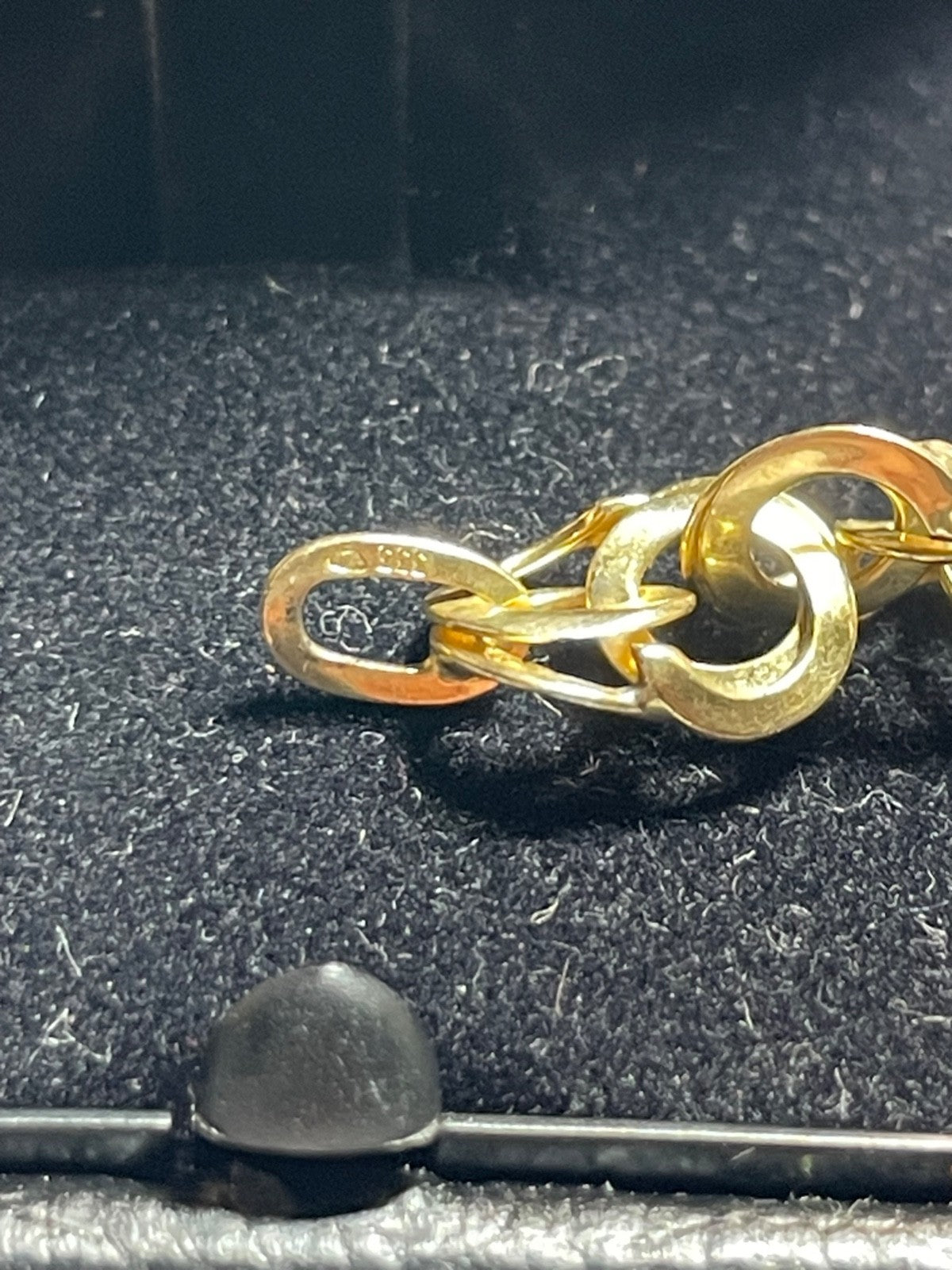 333 Gold 8 K Gelbgold Armband Garibaldi Dekor L 18,5 cm B 8 mm sehr gepflegt5