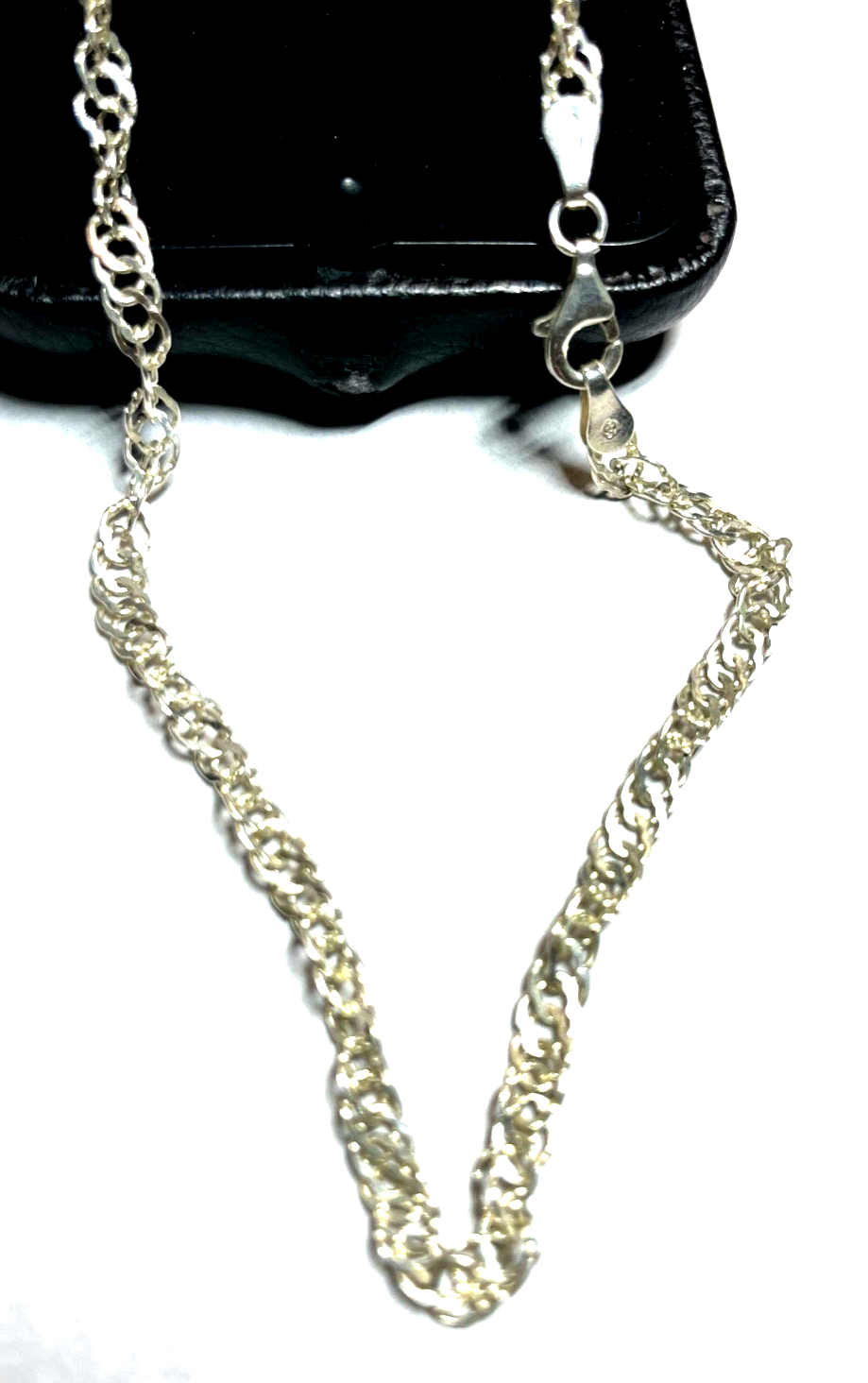 Klassische unisex Singapur Halskette 925 Silber Kette L 45 cm B 4 mm wie neu3