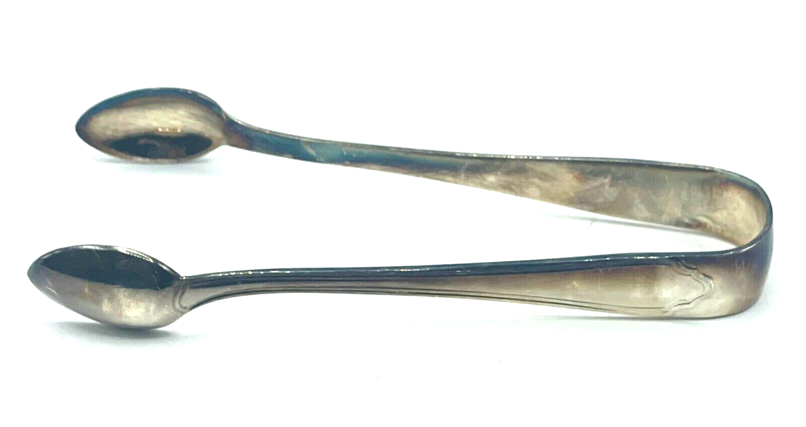 1 Zuckerzange 90er Silberauflage Chippendale J. Grimminger Schwäbisch-Gmünd0