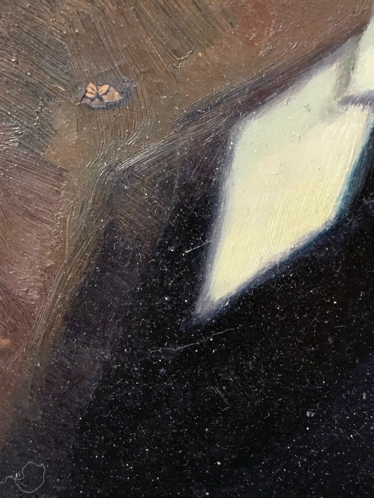 Ölgemälde - Öl auf Holzplatte - Portrait Porträt - Brustbild Gentlemen Mann3