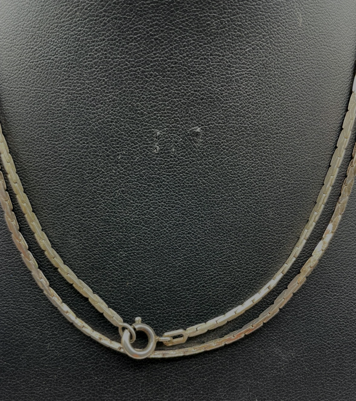 Vintage solide 80,5 cm lange Design Silberkette 835 Silber unisex gepflegt1