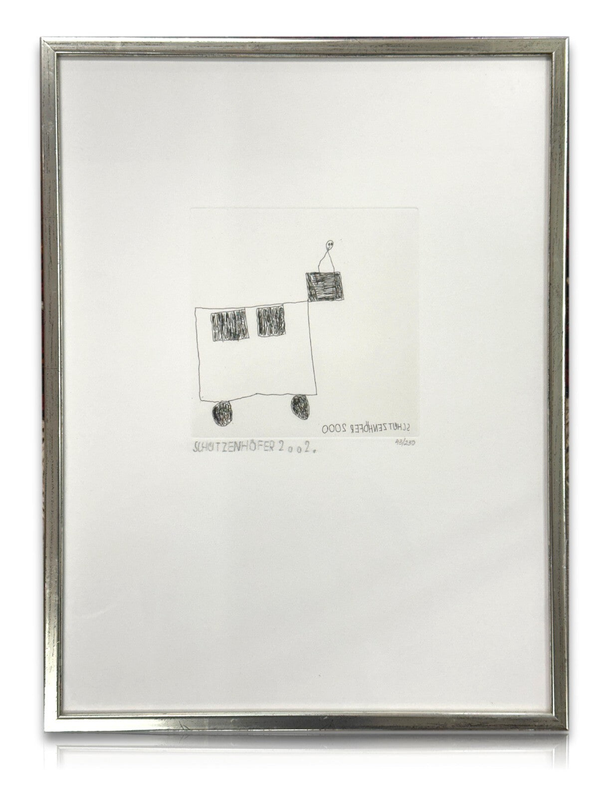 Günther Schützenhöfer - Radierung 2002 - lim. 43/250 - Untitled - gerahmt0