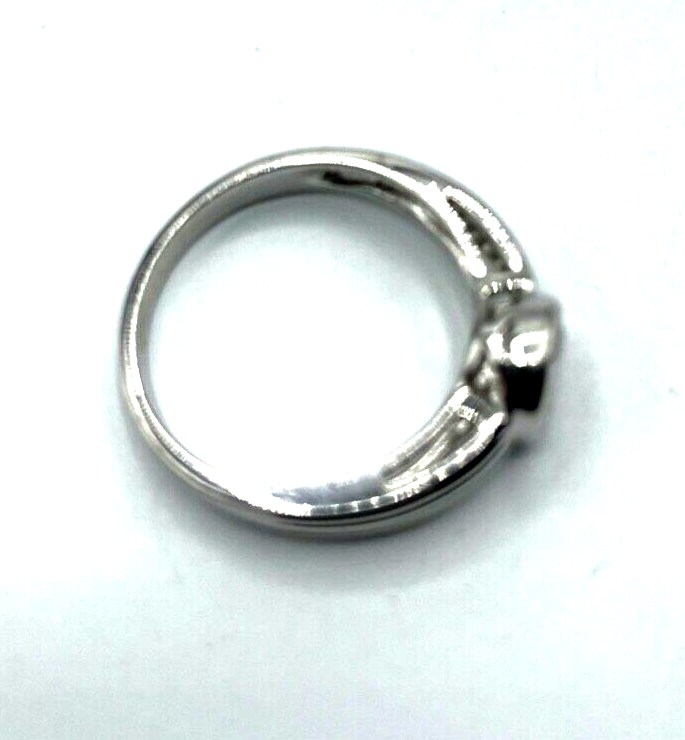Solider 925 Silber Ring Bandring Solitär Zirkonia Ø 6 mm  RG 60 Ø 19 mm unisex11