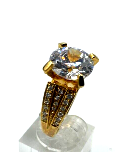 Mega Statement 925 Silber Ring Zirkonia Feuer Ø 12 mm RG 60 Ø 19 mm Cocktail7