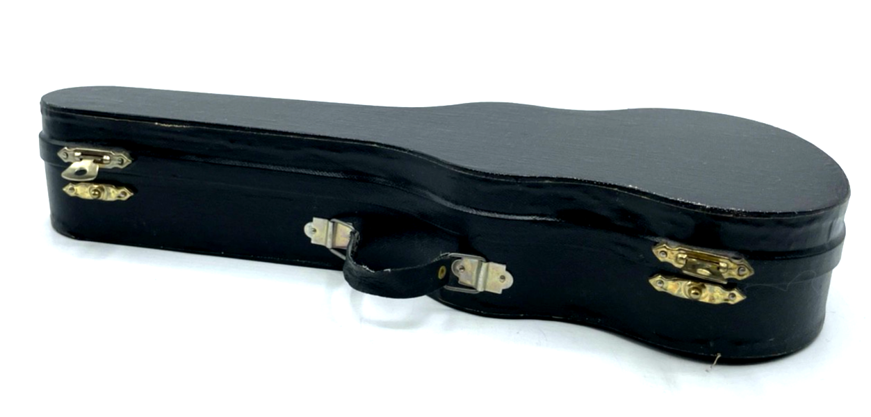 2 x Miniatur Musikinstrument Gitarre + Mandoline im Koffer Handarbeit gepflegt8