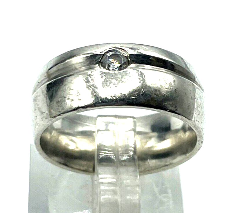 Viventy Bernd Berger 925 Silber Ring Bandring Zirkonia RG 53 Handarbeit B 8 mm1