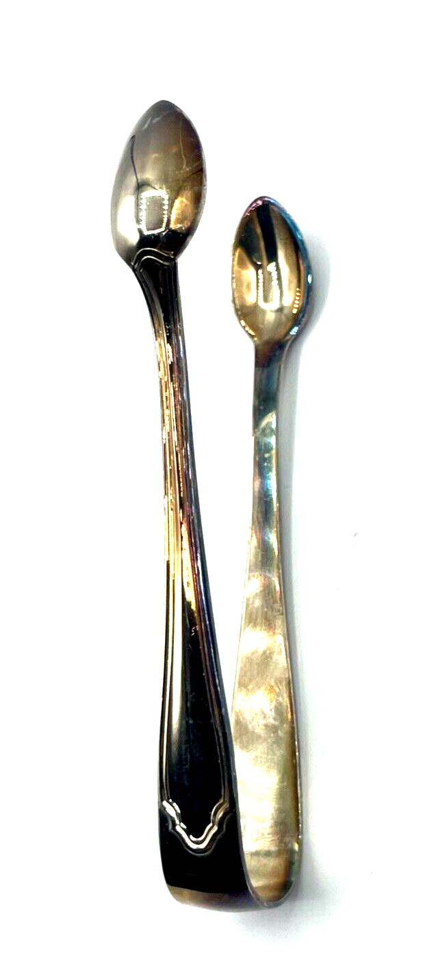 1 Zuckerzange 90er Silberauflage Chippendale J. Grimminger Schwäbisch-Gmünd3