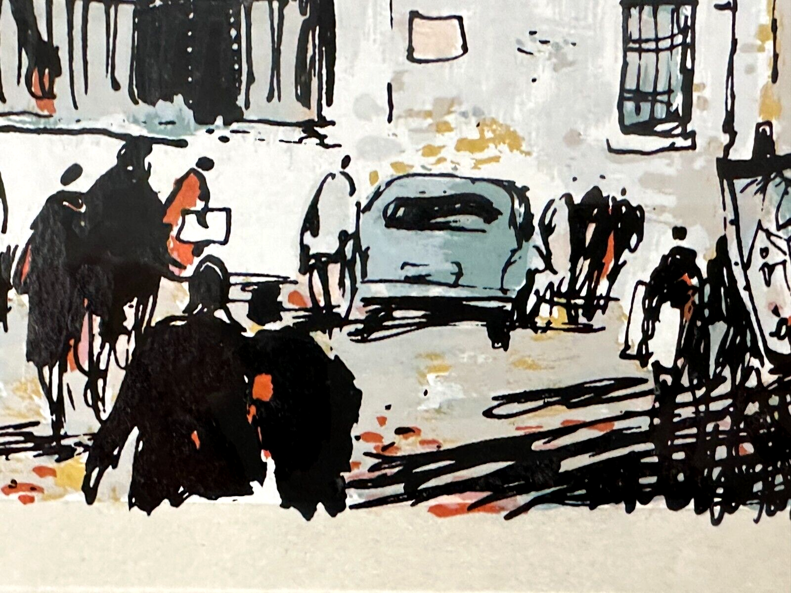 Ortiz Alfau 1935-2000 - Farbserigraphie - Paris 'Place dz Tertre' - 19738