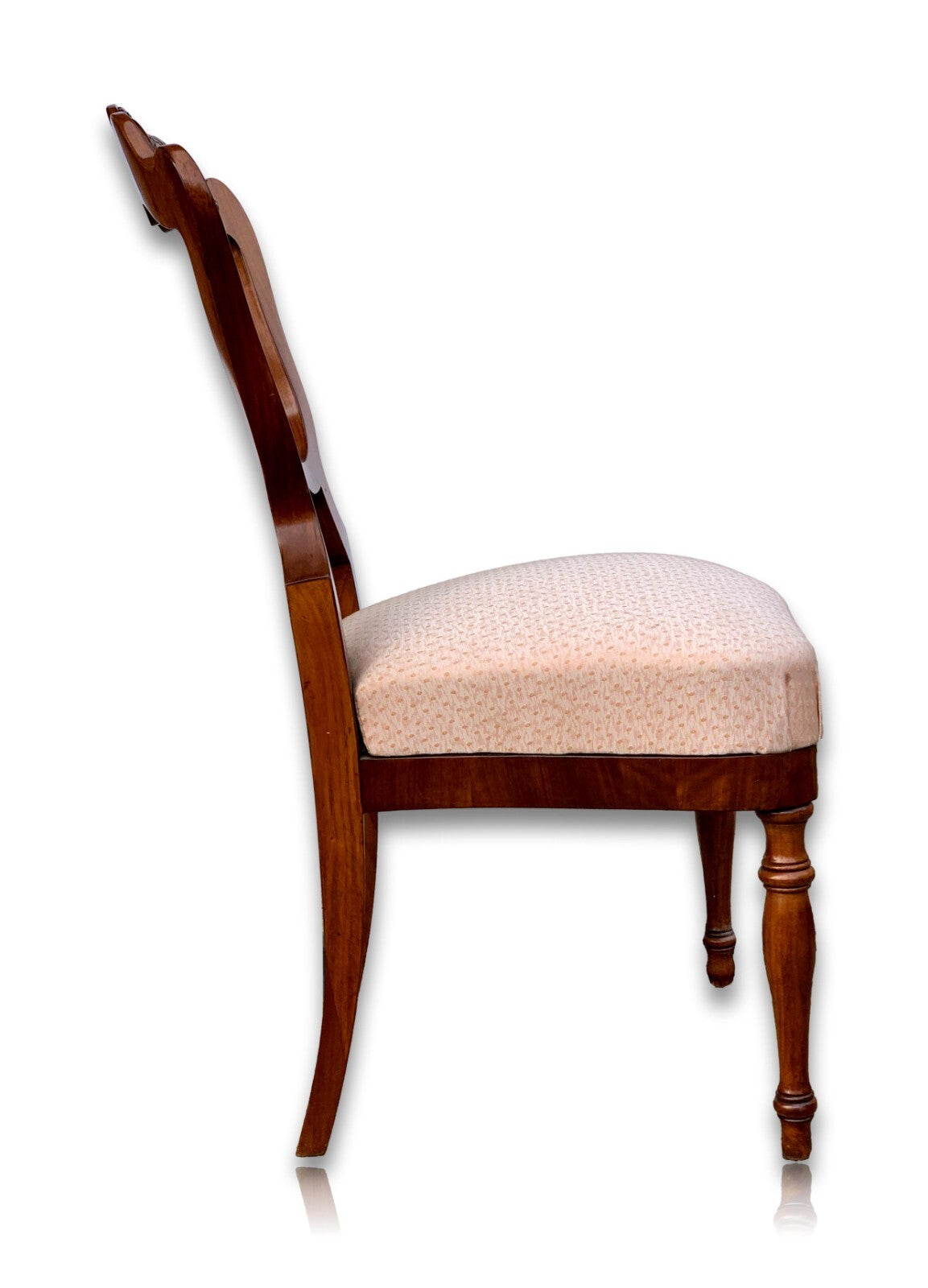 2 Stühle - Biedermeier Stühle - furniert , gepolsterte Sitzfläche - Schnitzerei3