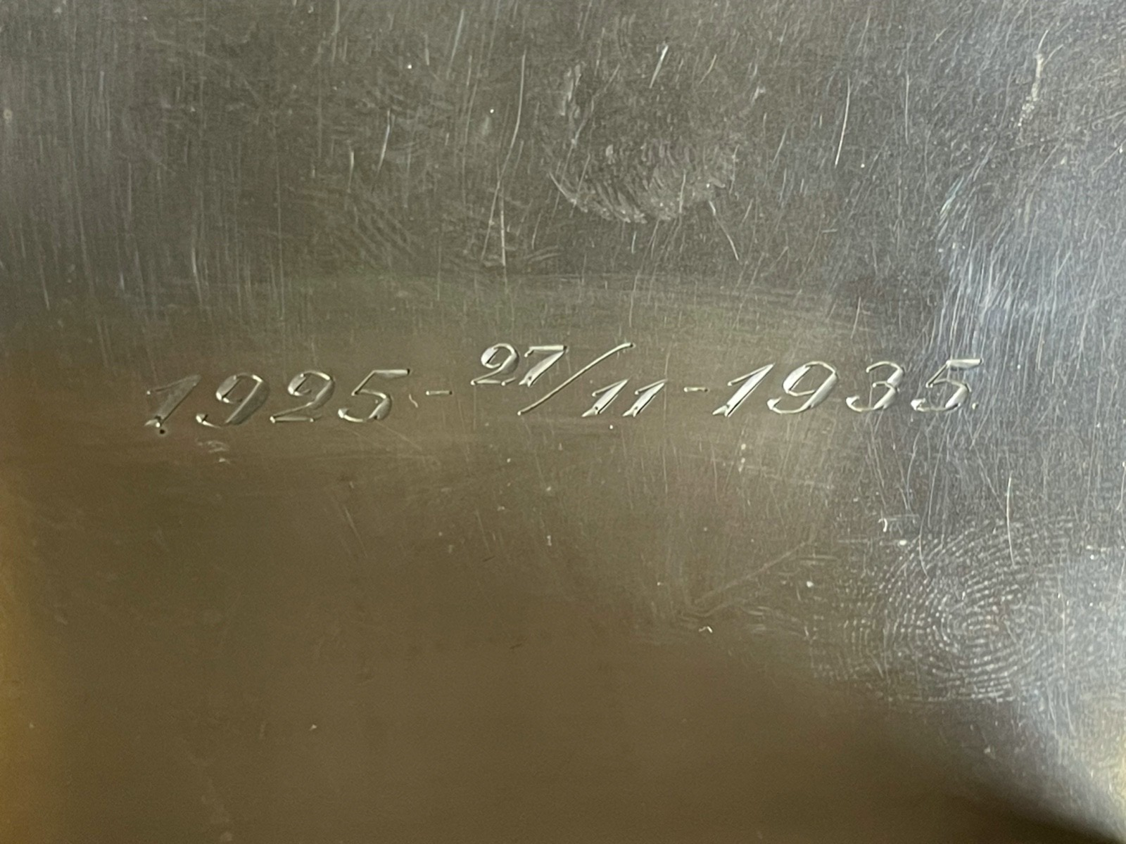 Antik massives Silber Etui Visitenkartenetui um 1935 Dänemark gepflegt 85,11 Gr10