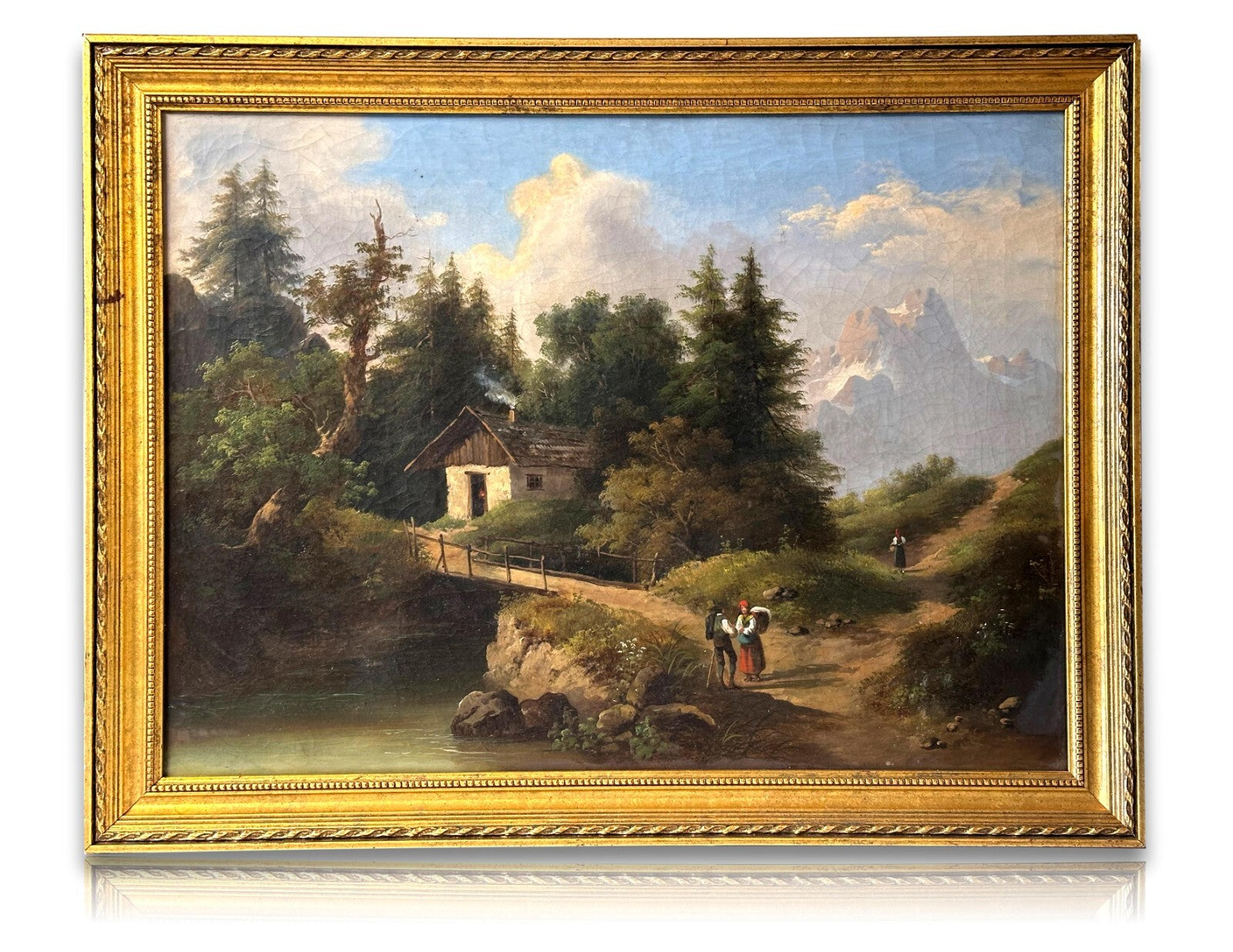 Öl auf Leinwand - Eduard Böhm 1830-1890 Österreich - Landschaftsgemälde um 18600