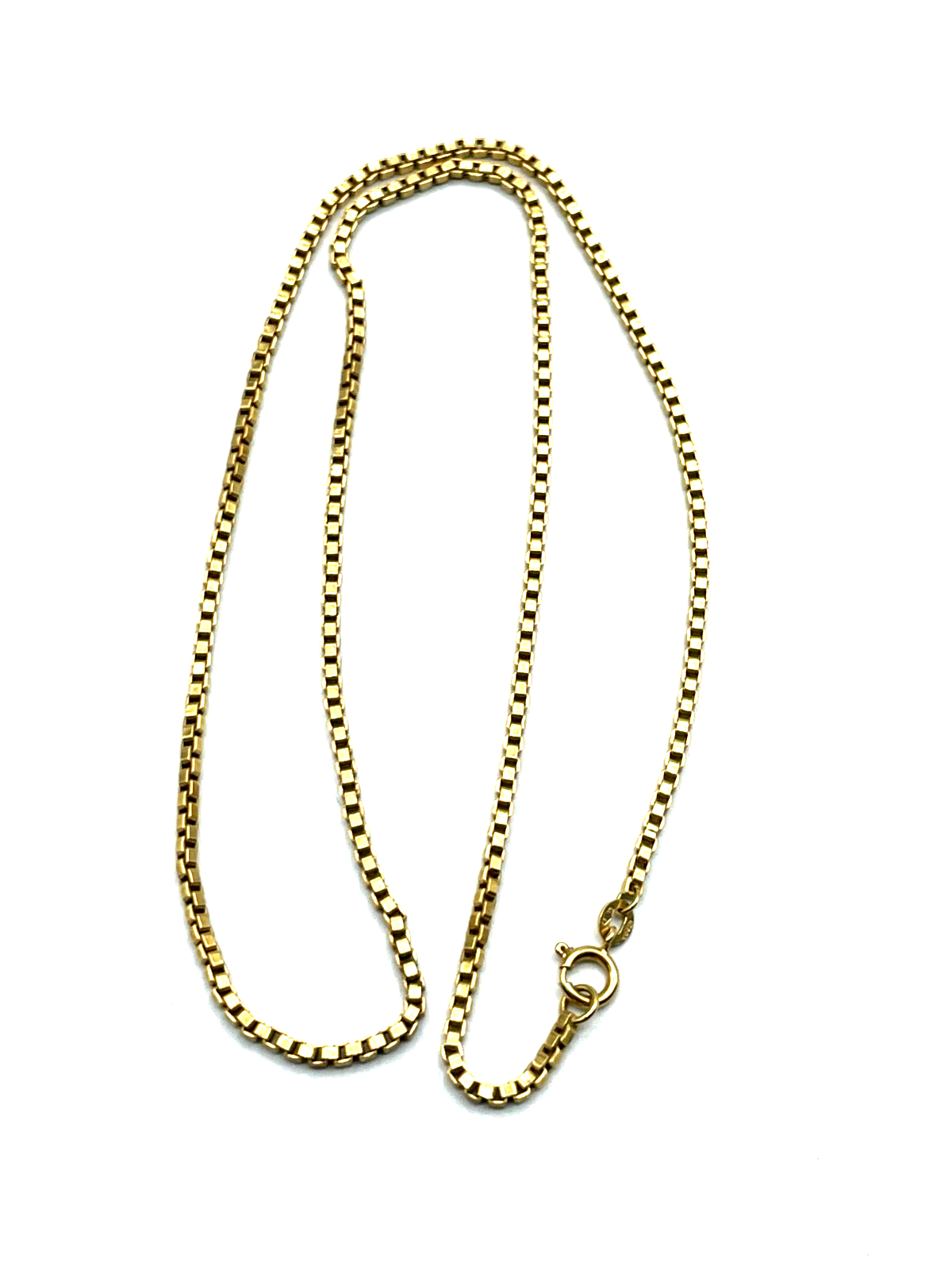 750 Gold 18 K Halskette Venezianer Kette Juwelier L 51 cm B 2 mm unisex gepflegt5