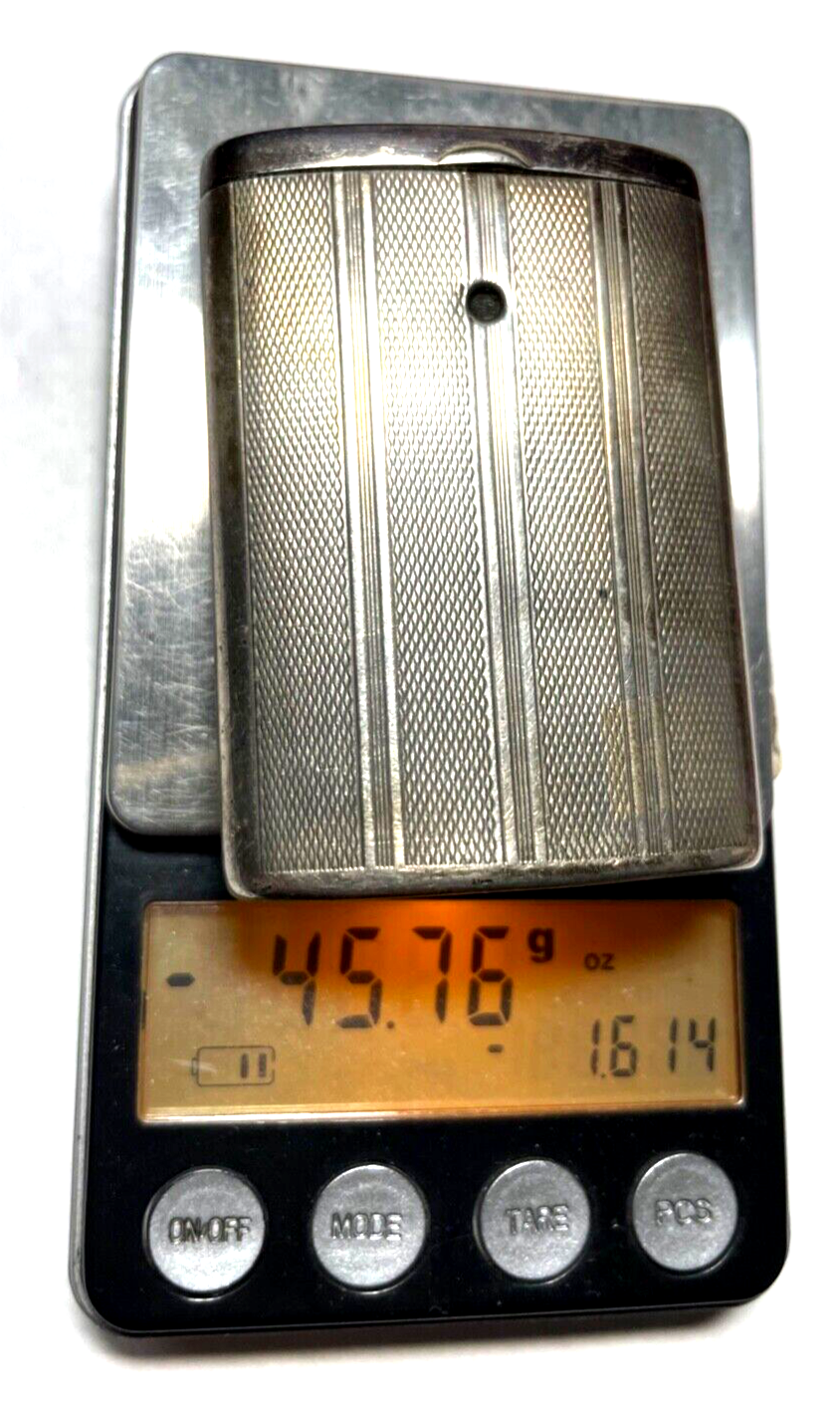 Antik Streichholz Behälter Zündholz Dose WTB  835 Silber Streichholzdose 46 Gr.5