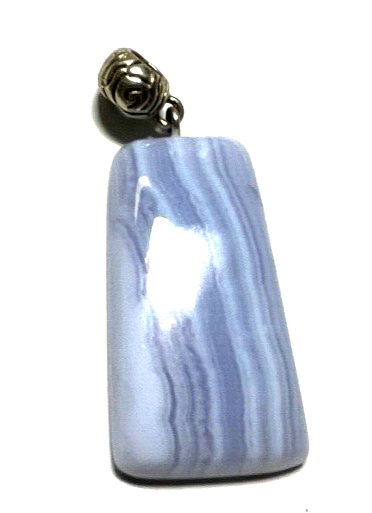 Ethno Silber Anhänger Handarbeit Chalzedon Amulett L 53 mm unisex0
