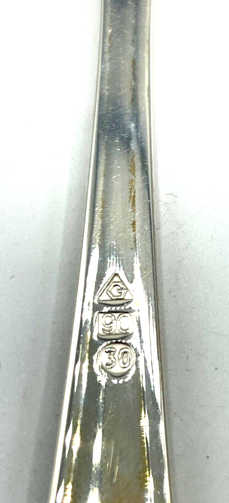 6 x Fischgabel Chippendale J. Grimminger Schwäbisch-Gmünd 90 Silberauflage gepf4