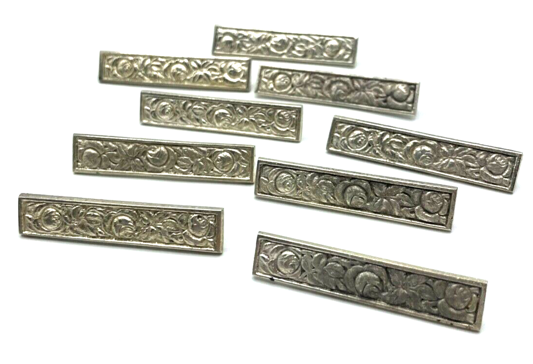 Vintage 9 x identische Brosche Anstecknadel Rose Motiv Handarbeit sehr gepflegt2