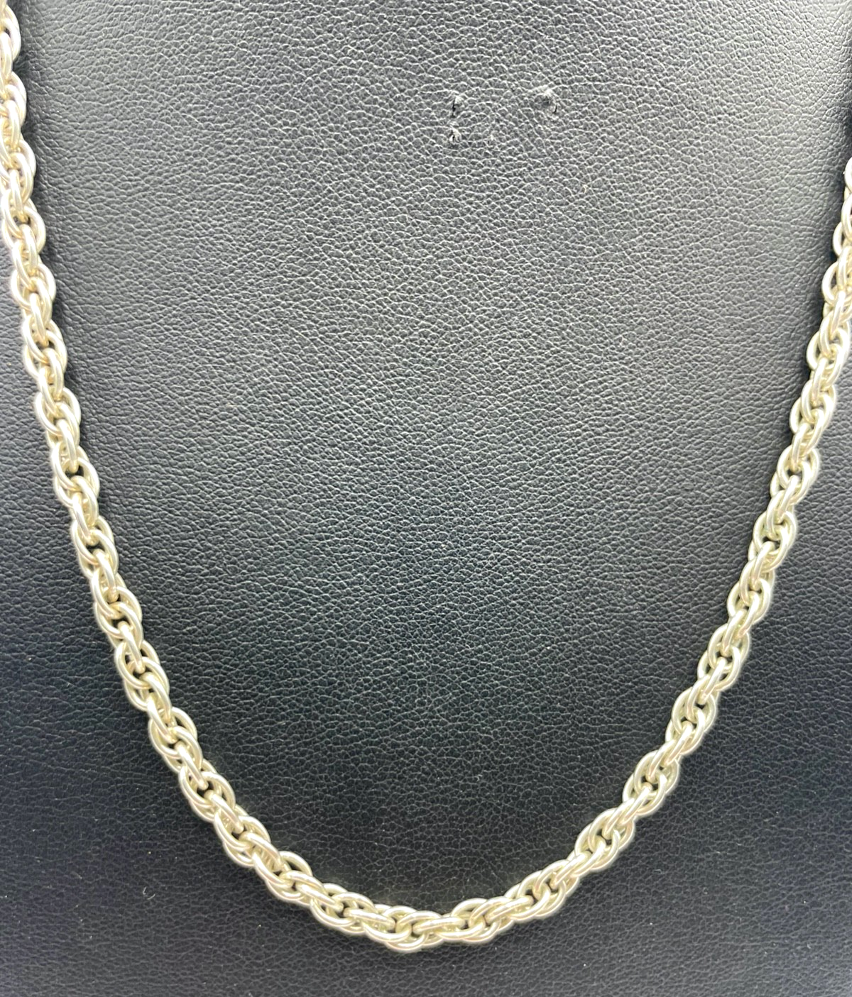 925 Silber FBM klassische Kordelkette gedreht L 45,5 cm B 4 mm sehr gepflegt1