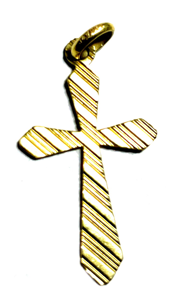 Andreas Daub kl. 333 Gold 8 K Gelbgold Anhänger Kreuz Kruzifix Juwelier unisex0