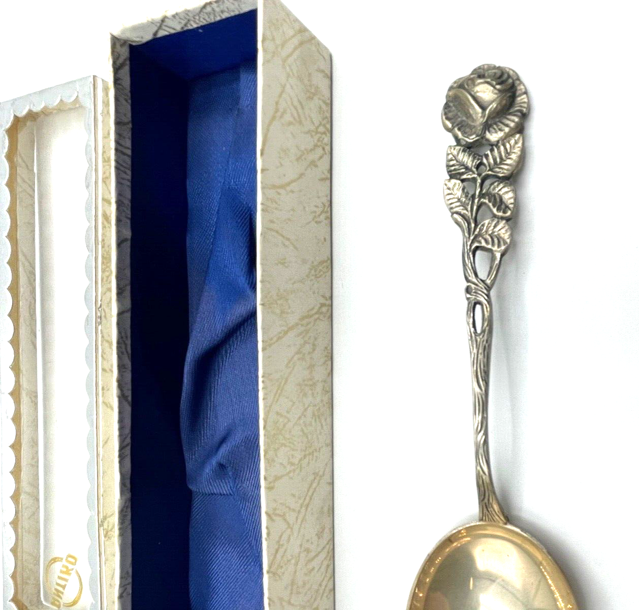 Antiko 800 Silber Rahmlöffel Sahnelöffel Hildesheimer Rose gepflegt 33,61 Gr.4