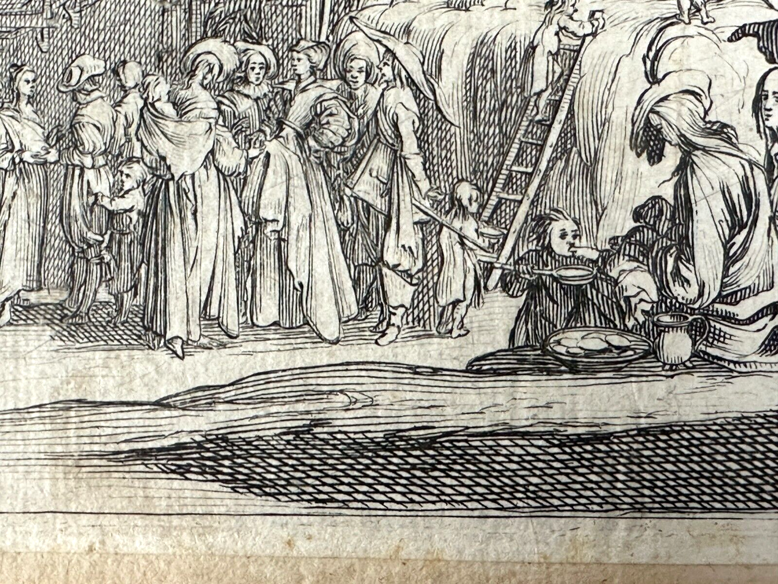 Jacques Callot 1592–1635 - Radierung - 'Les Bohémiens' - Die Zigeuner ca 162014