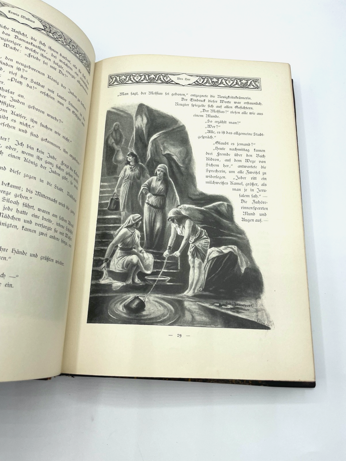 Klassiker Buch L. Wallace BEN HUR um 1900 illustriert gr. schöne saubere Ausgabe2
