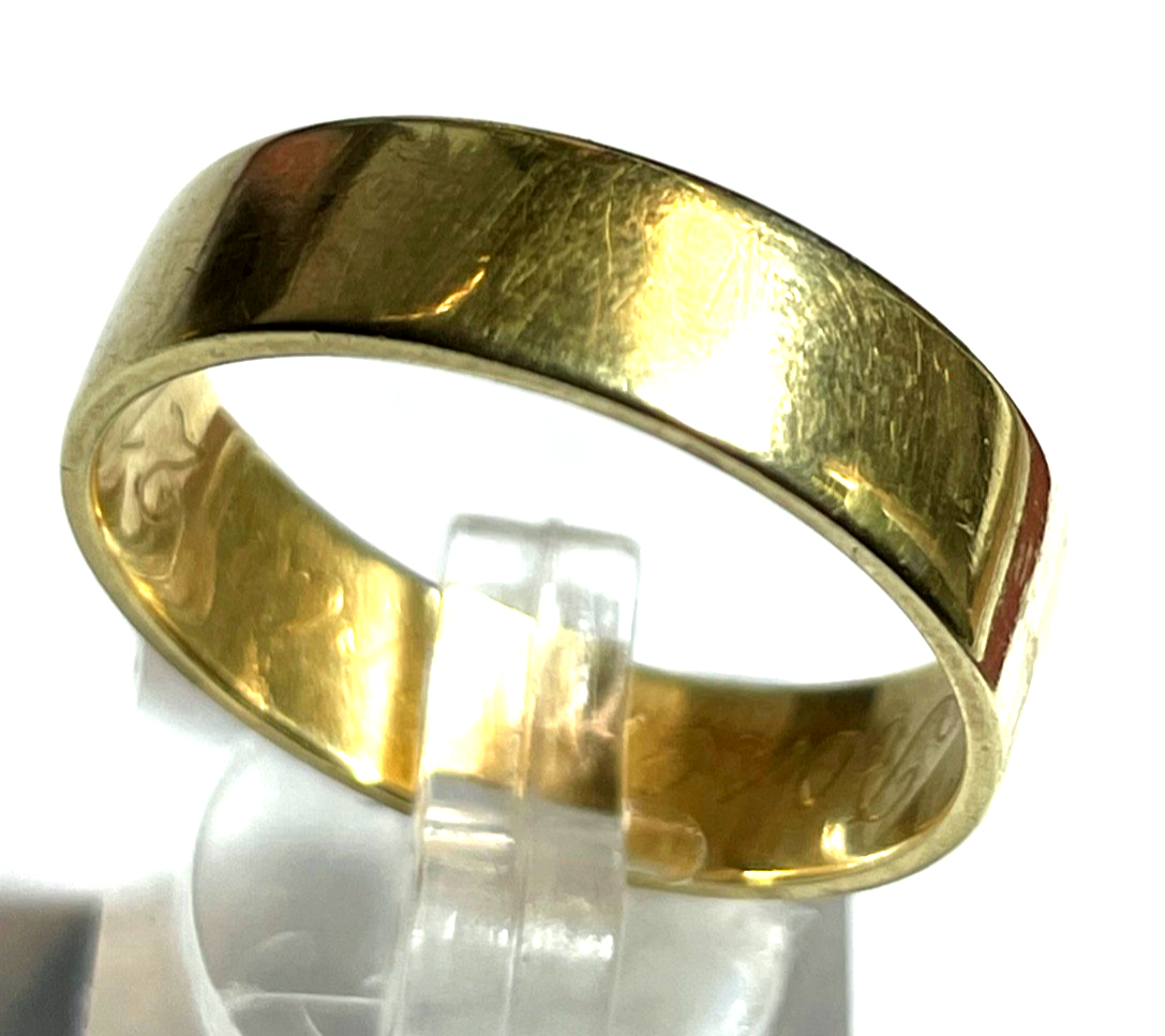 Antik solider breiter Ehering in 585 Gold 14 K zum Umarbeiten geeignet! B 6,5 mm3