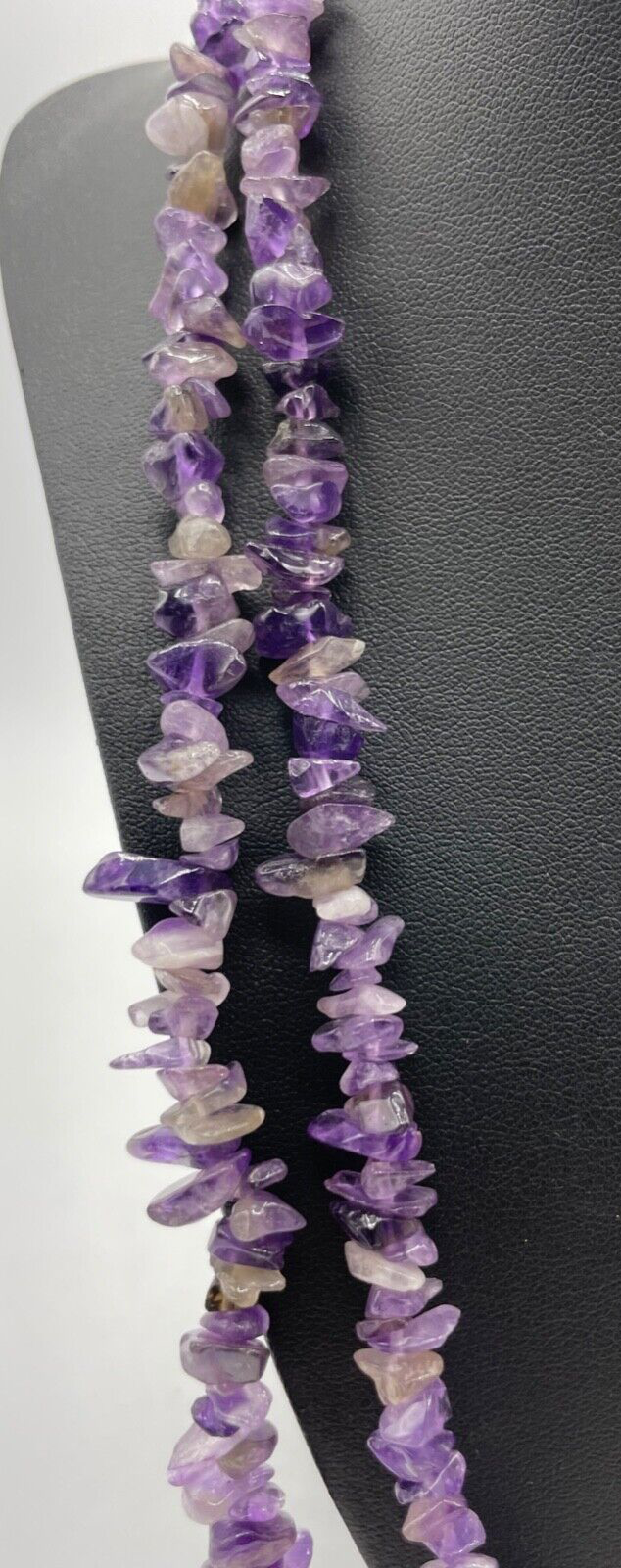 RODIER Mode Label natürliche Amethyst Kette Edelstein Splitterkette mehrreihig4