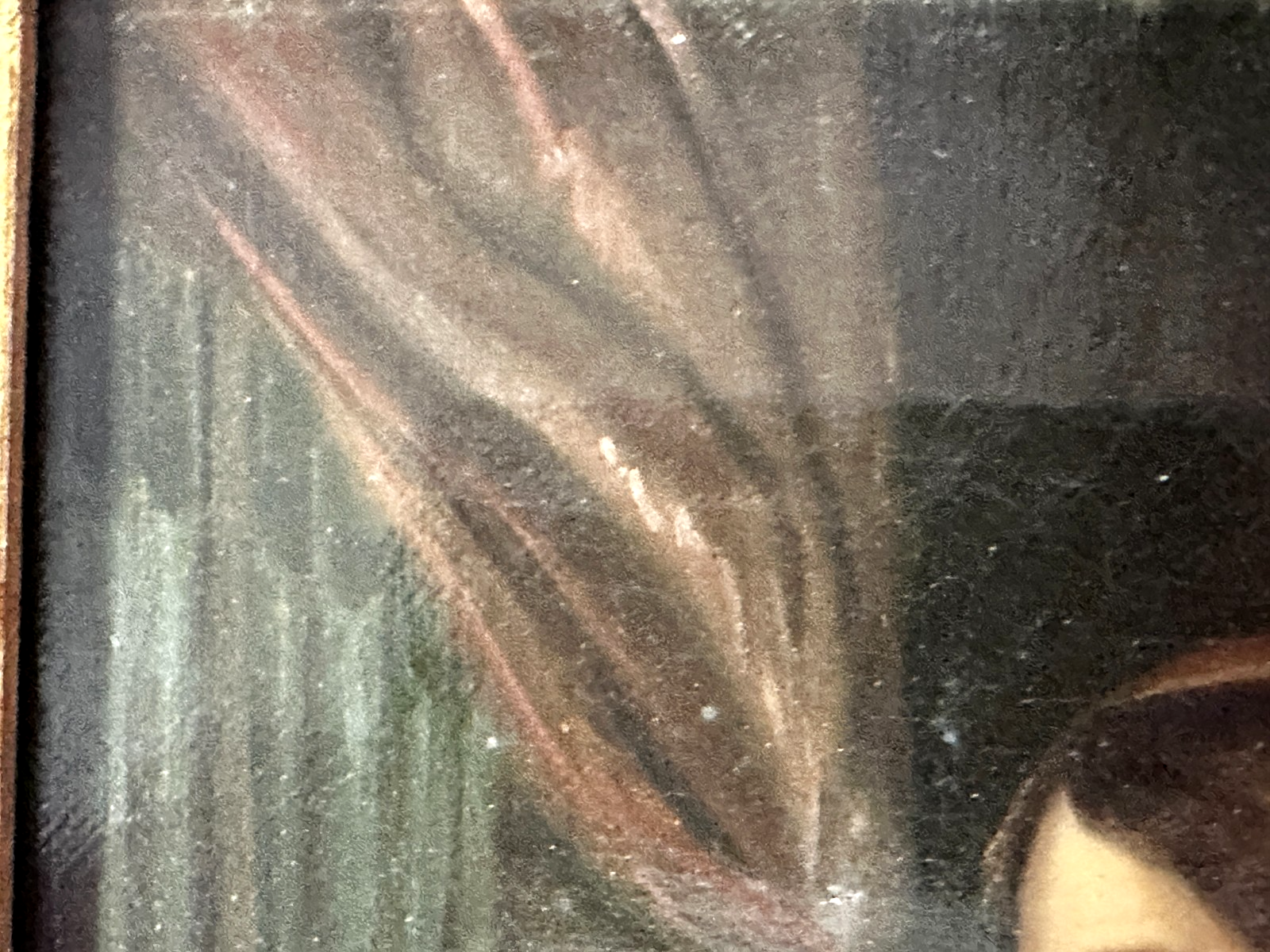 Antikes Ölgemälde auf Leinwand -  Dame am Klavier - um 1860 - Goldrahmen9