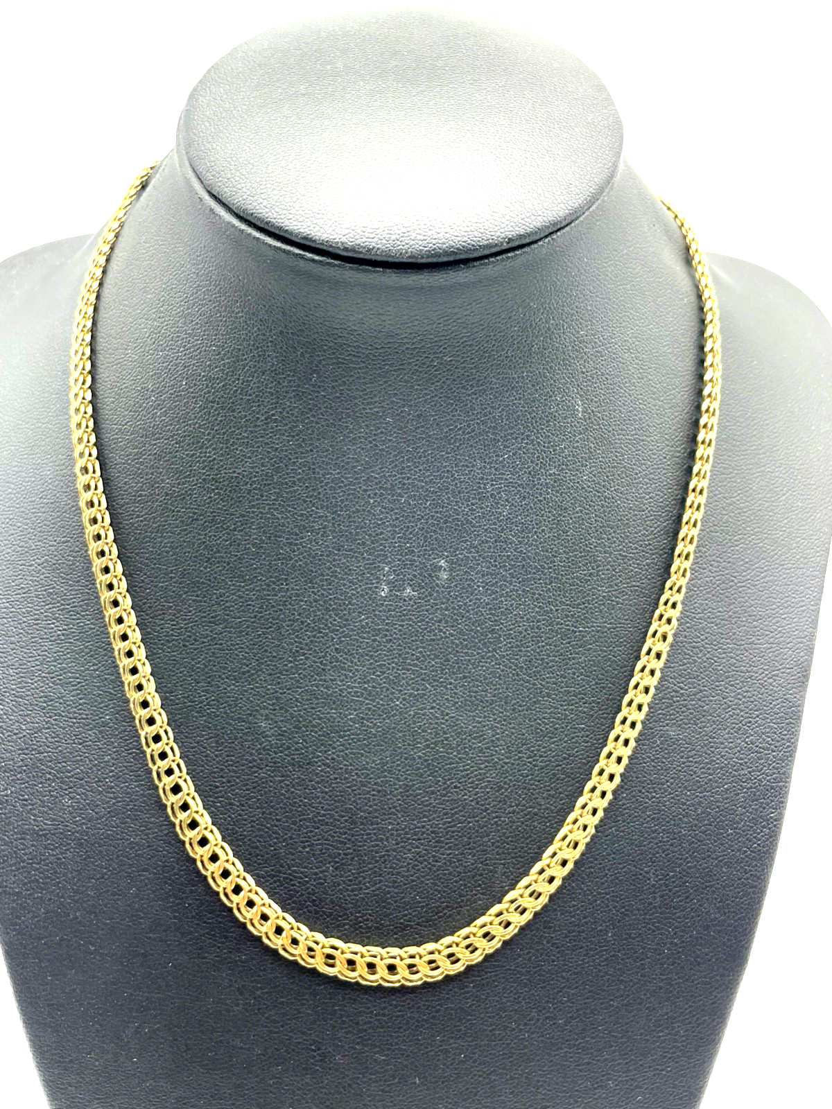 585 Gold 14 K Gold Kette + Armband Set Garibaldi o Bismarck Dekor Juwelier gepfl2