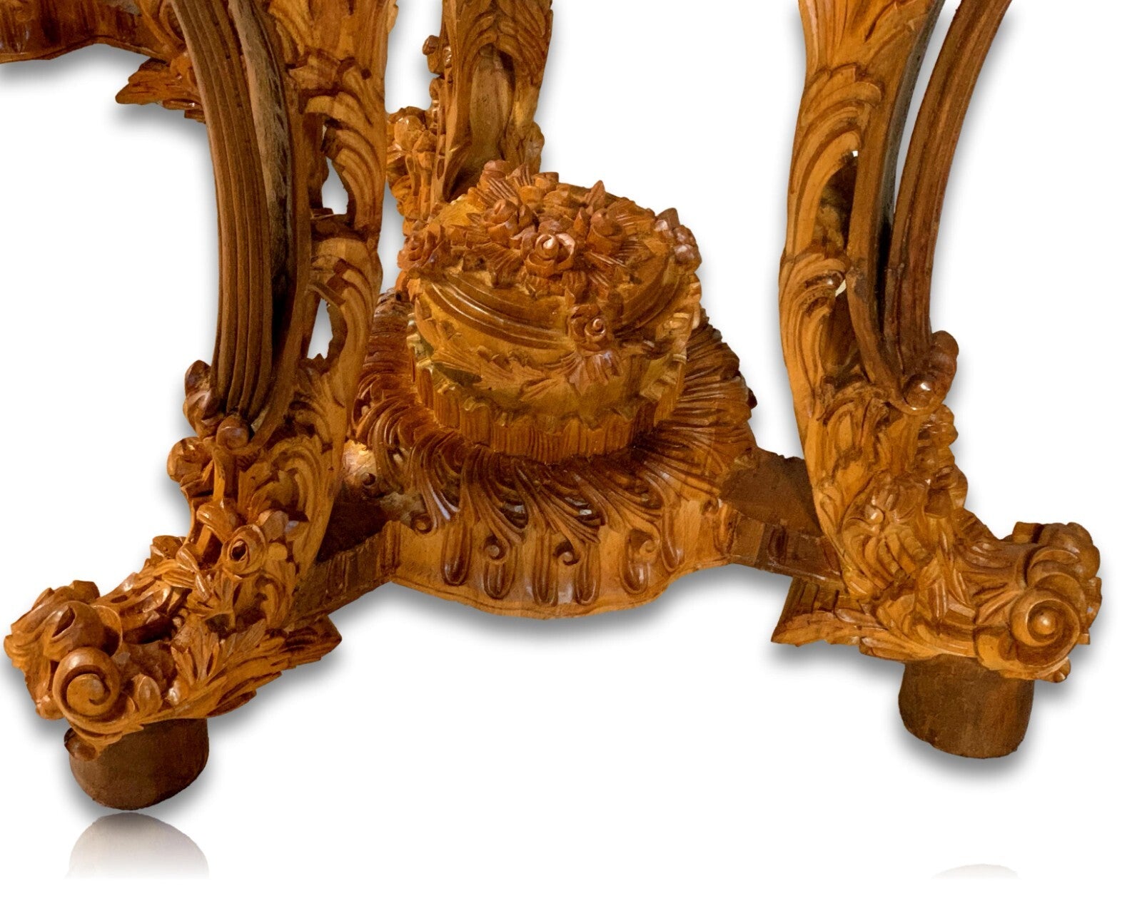 XXL Prunksäulen - Säulentische - Blumensäule - Barocke Schnitzerei - Handarbeit8