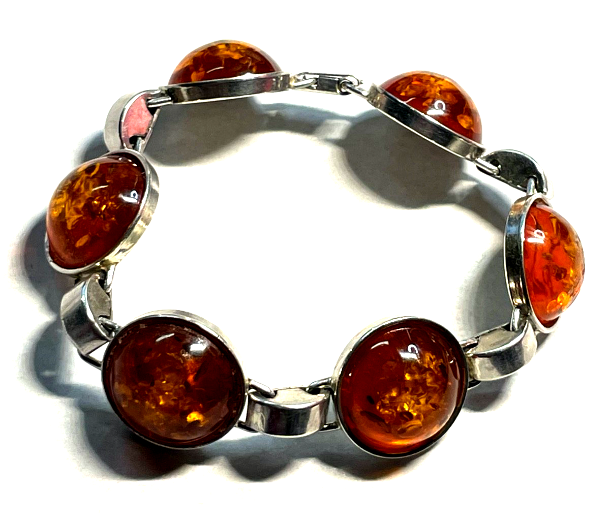 Stattliches solides vintage K&L Bernstein Design Armband 835 Silber L 20 cm0