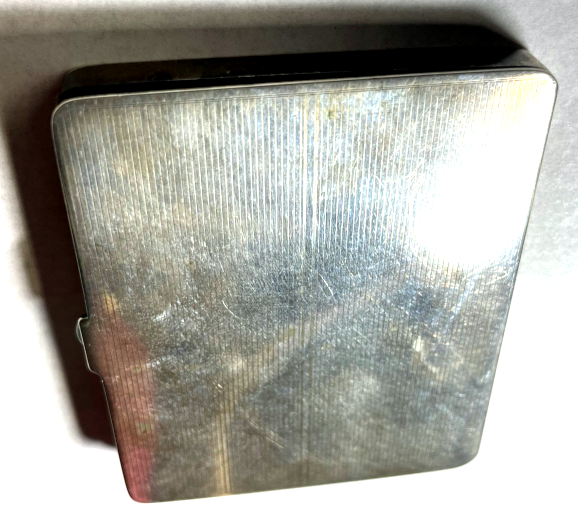 Antik massives Silber Etui Visitenkartenetui um 1935 Dänemark gepflegt 85,11 Gr12