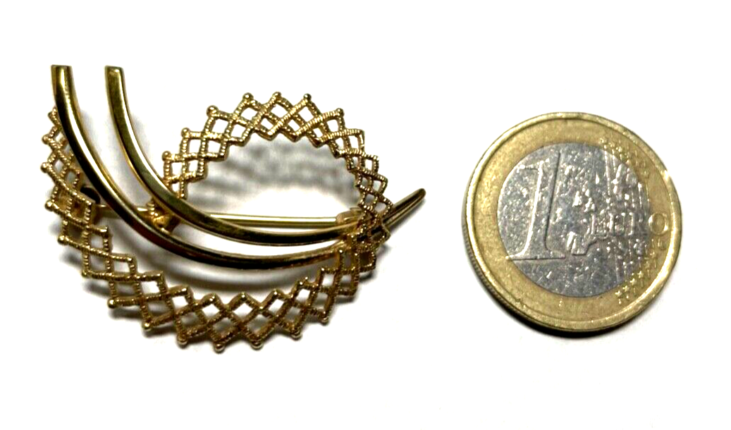 333 Gold 8 K Gelbgold aparte Brosche Anstecknadel Juwelier Qualität Handarbeit7