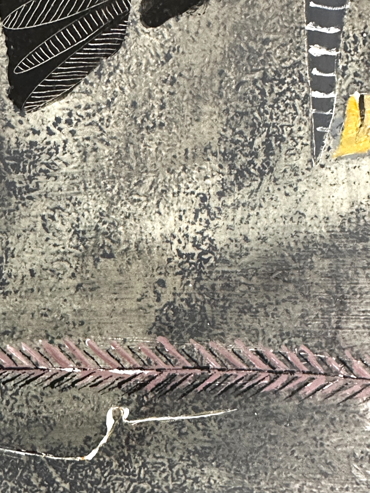 Heinz Nowag (1907–1984) - abstrakter Vogel - Öl auf Platte - 1956 - signiert5