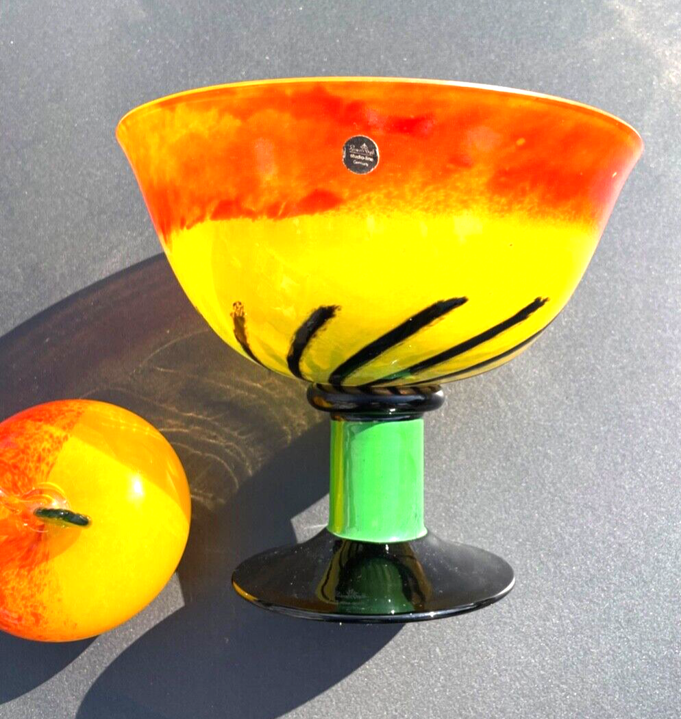 Rosenthal studio-line Nanny Still Serie * Kontiki * Kunstglas Design Fußschale8