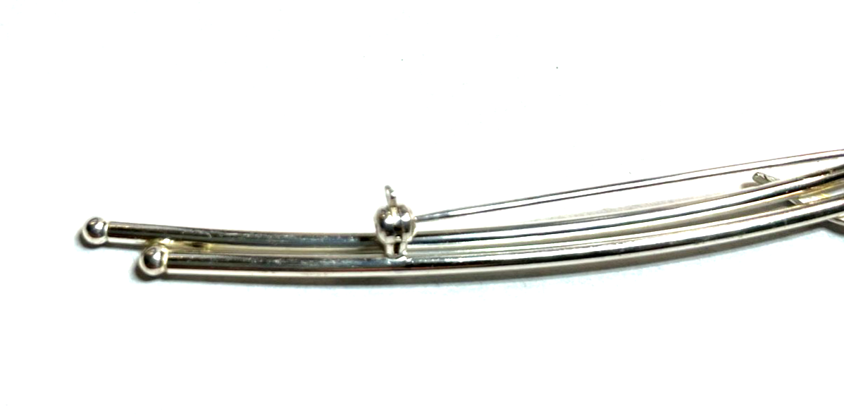 K&L 925 Sterling mega große + moderne Design Anstecknadel 12,5 cm lang gepflegt11