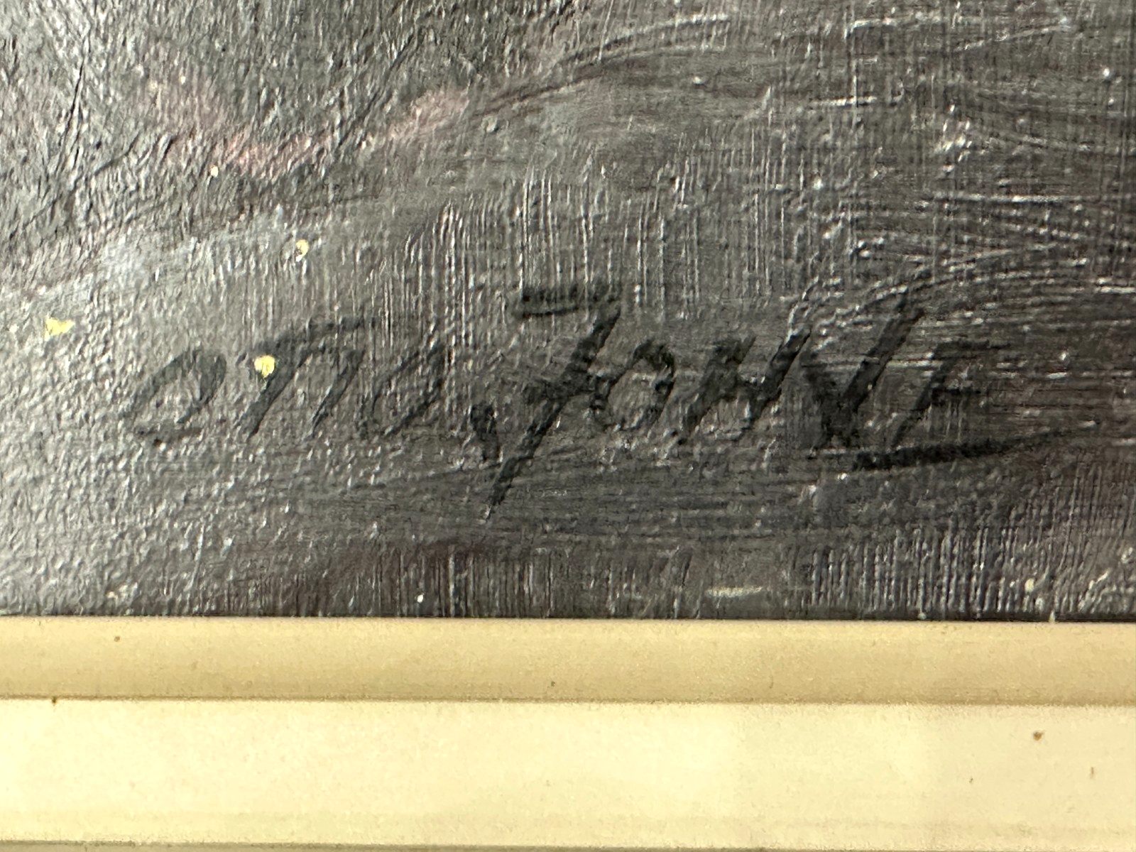 Otto Johne - Schneeschmelze im Allgäu - 1976 – Öl auf Hartfaser - signiert10