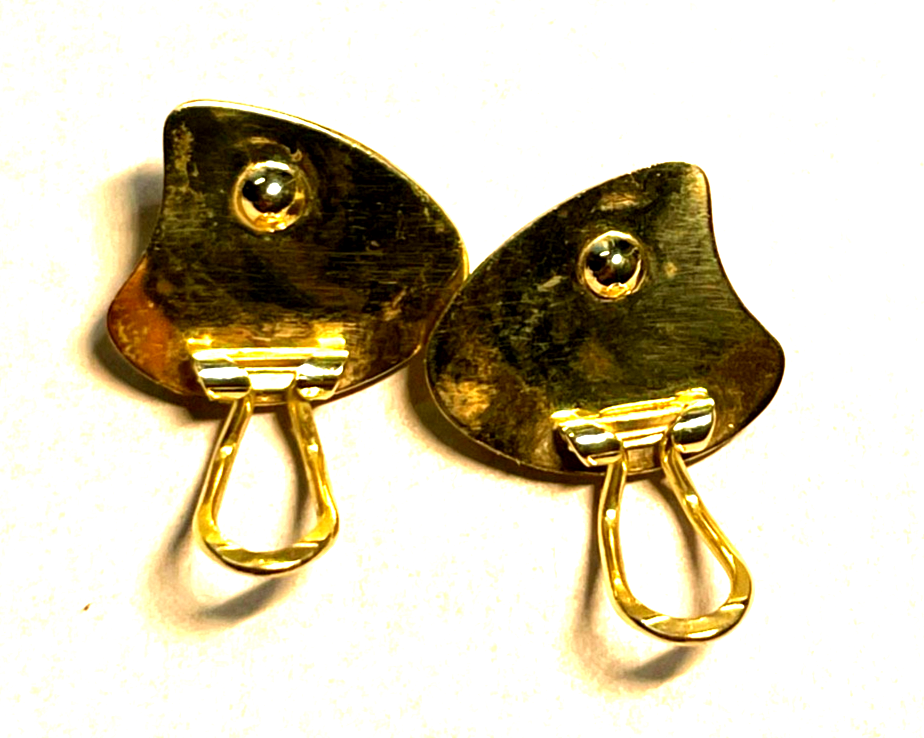 Paar 333 Gelbgold Ohrclips Clips elegante Struktur 19 x 16 mm top gepflegt4