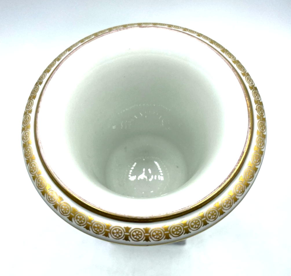 20er J Krautheim Porzellan Amphoren Vase attraktive Pokalvase handbemalt Gold4