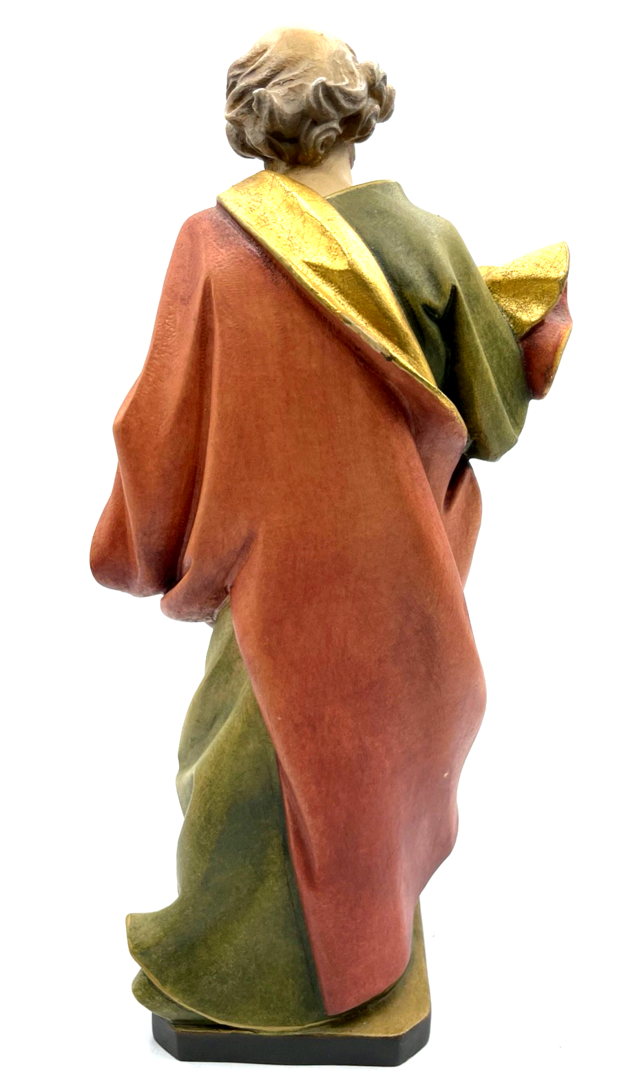 Vintage by OTCO Designer Woodcarving Holzfigur Petrus farbig gefasst H 29,5 cm5