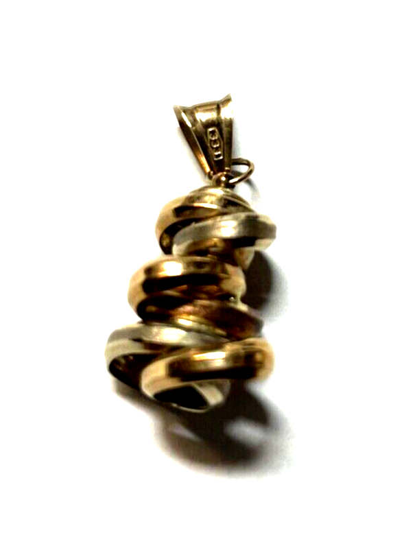 333 Gold 8 K Gold Anhänger Ringe Design L 33 mm B 15 mm tricolor6