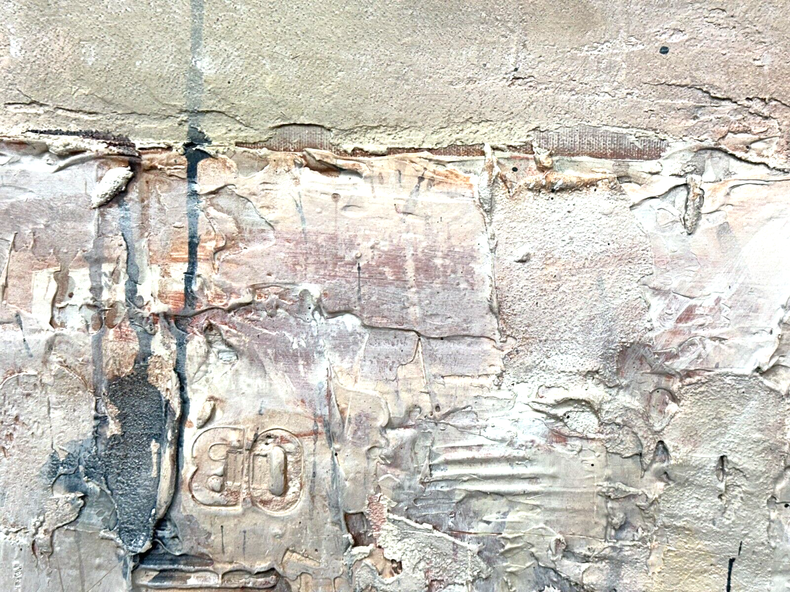 Nikola Zigon - Öl auf Leinwand Collage - Principle of Birth - gerahmt - signiert3
