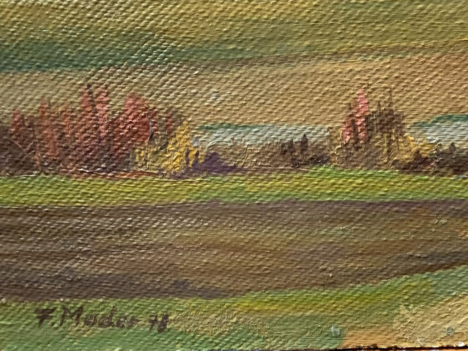 Fritz Mader 1900-1998 - Bei Feldhausen - Öl auf Faserplatte ungerahmt - signiert8