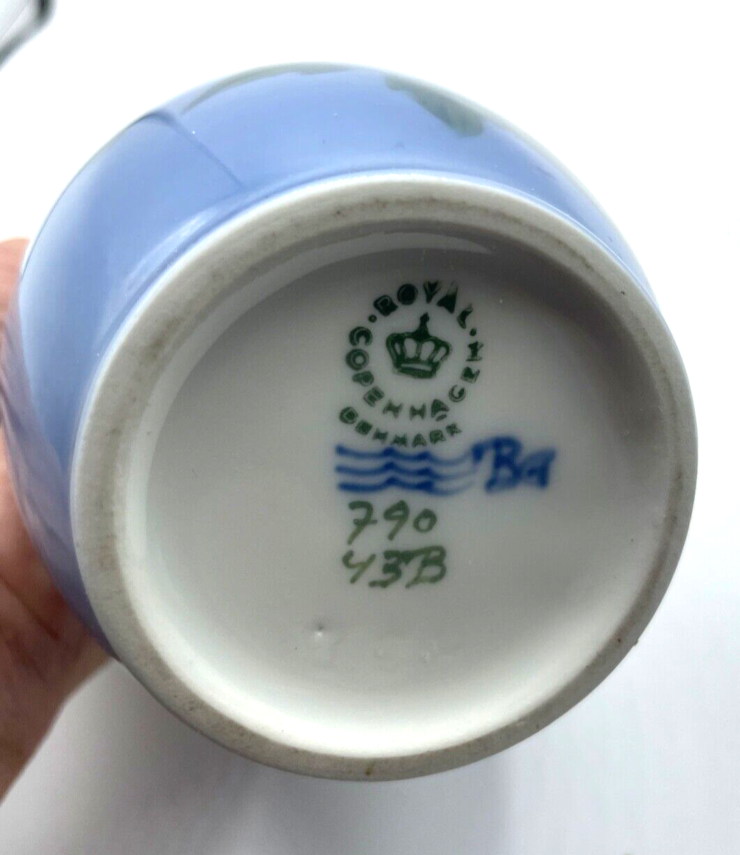 Vintage Royal Copenhagen Porzellan Vase 790 43B Wicke Winden Blüten H 20 cm4