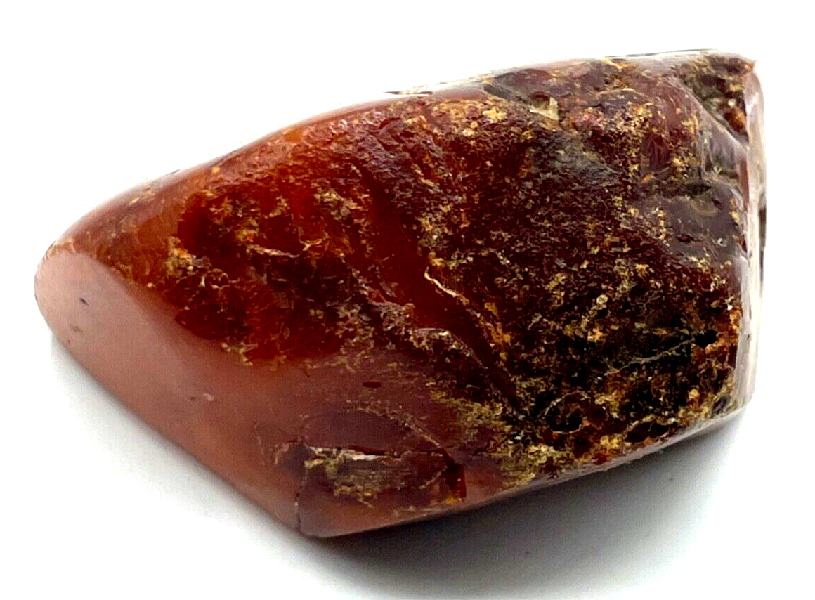 Großer Natur Bernstein Findling teilpoliert 82,88 Gramm Butterscotch light Amber6