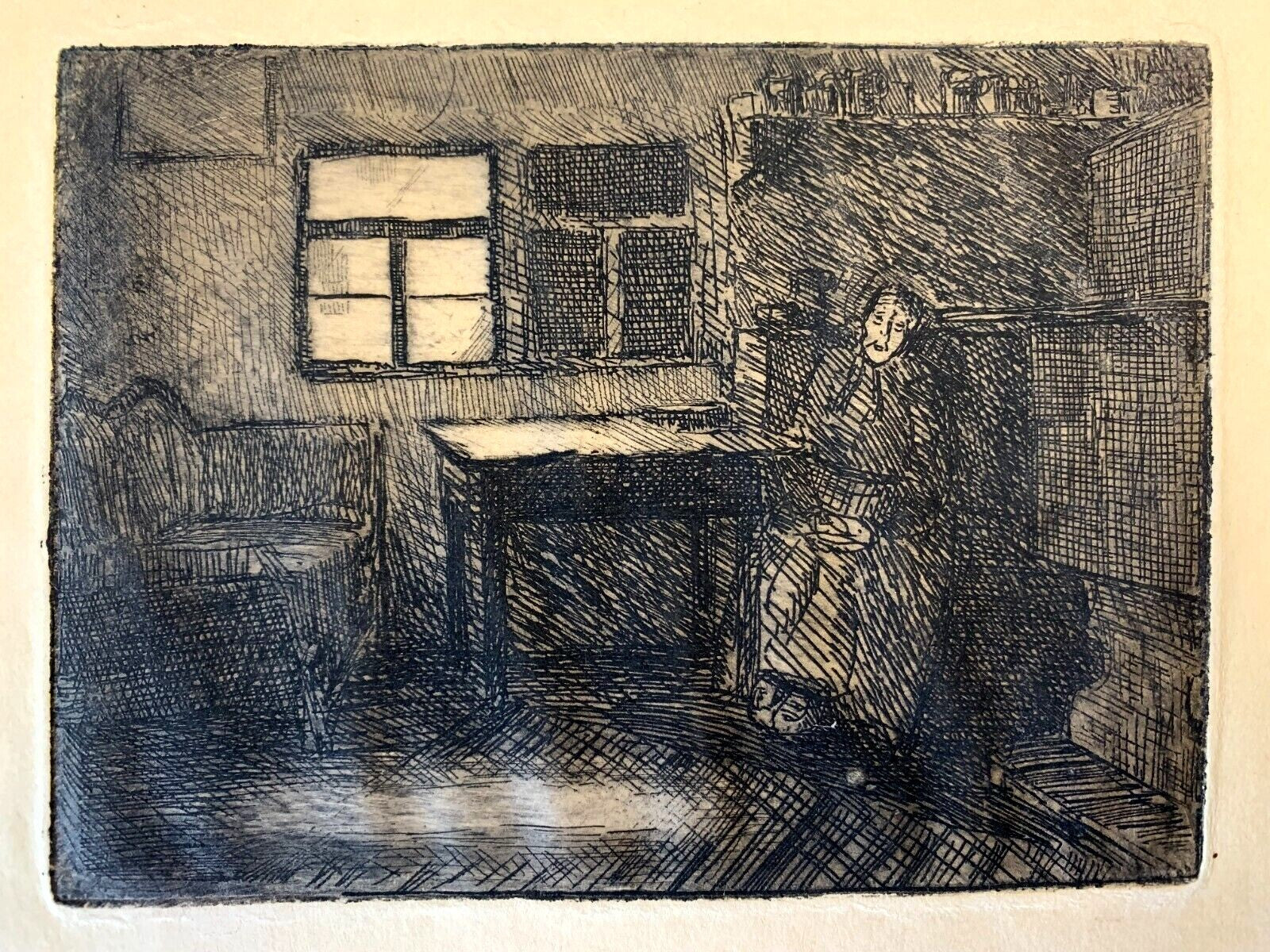 Lisa Hartlieb Rilke 1887-1951 - Impressionismus 1918 - Radierung0
