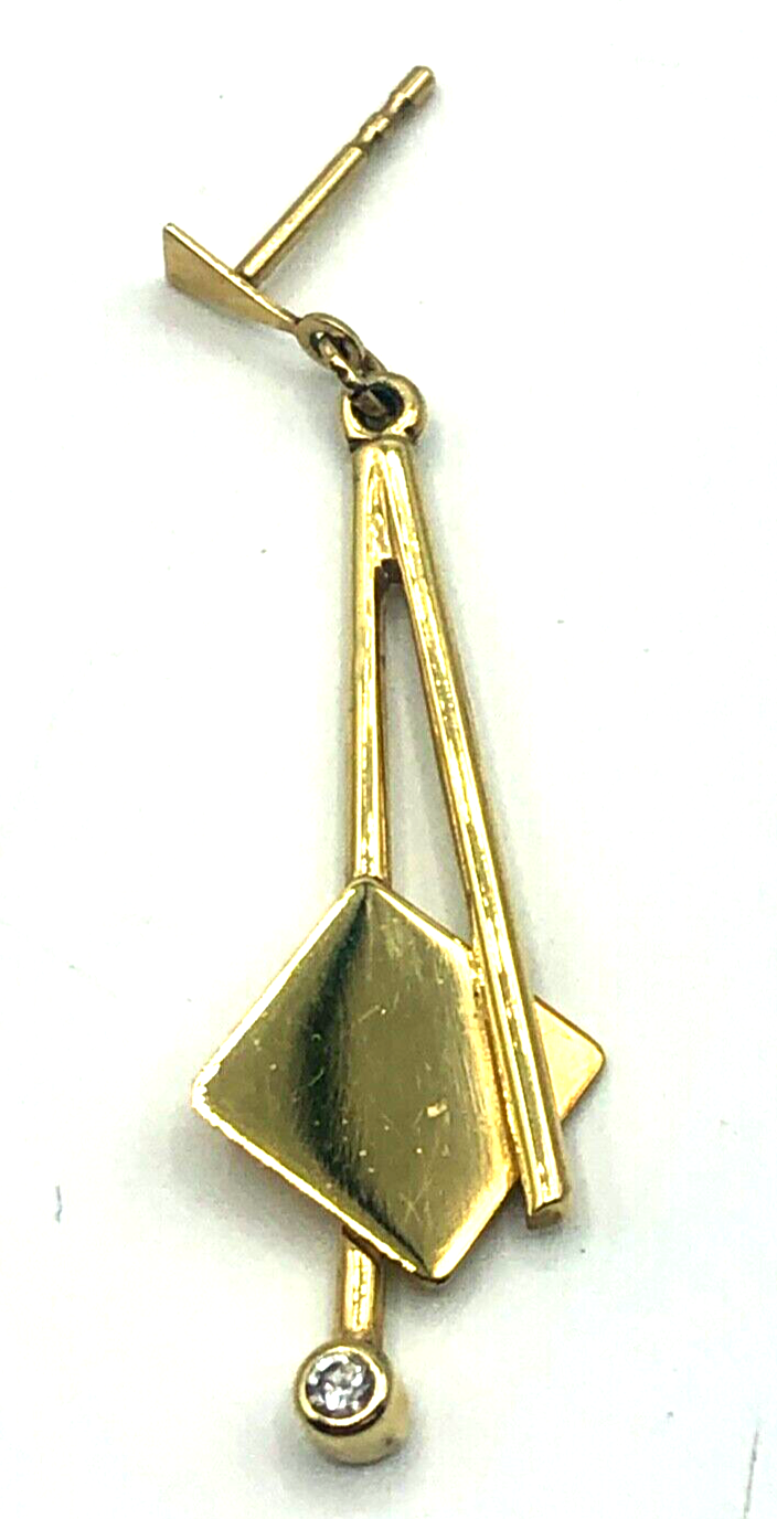 333 Gold 8 K Ohrringe Ohrhänger modern Design ohne Schrauben geprüft Echtgold2