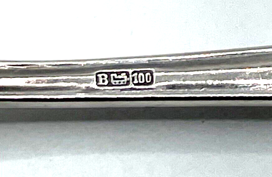 6 x Kuchengabel Bruckmann Modell 585 mit 100 Silberauflage Lokomotive gepfl.5