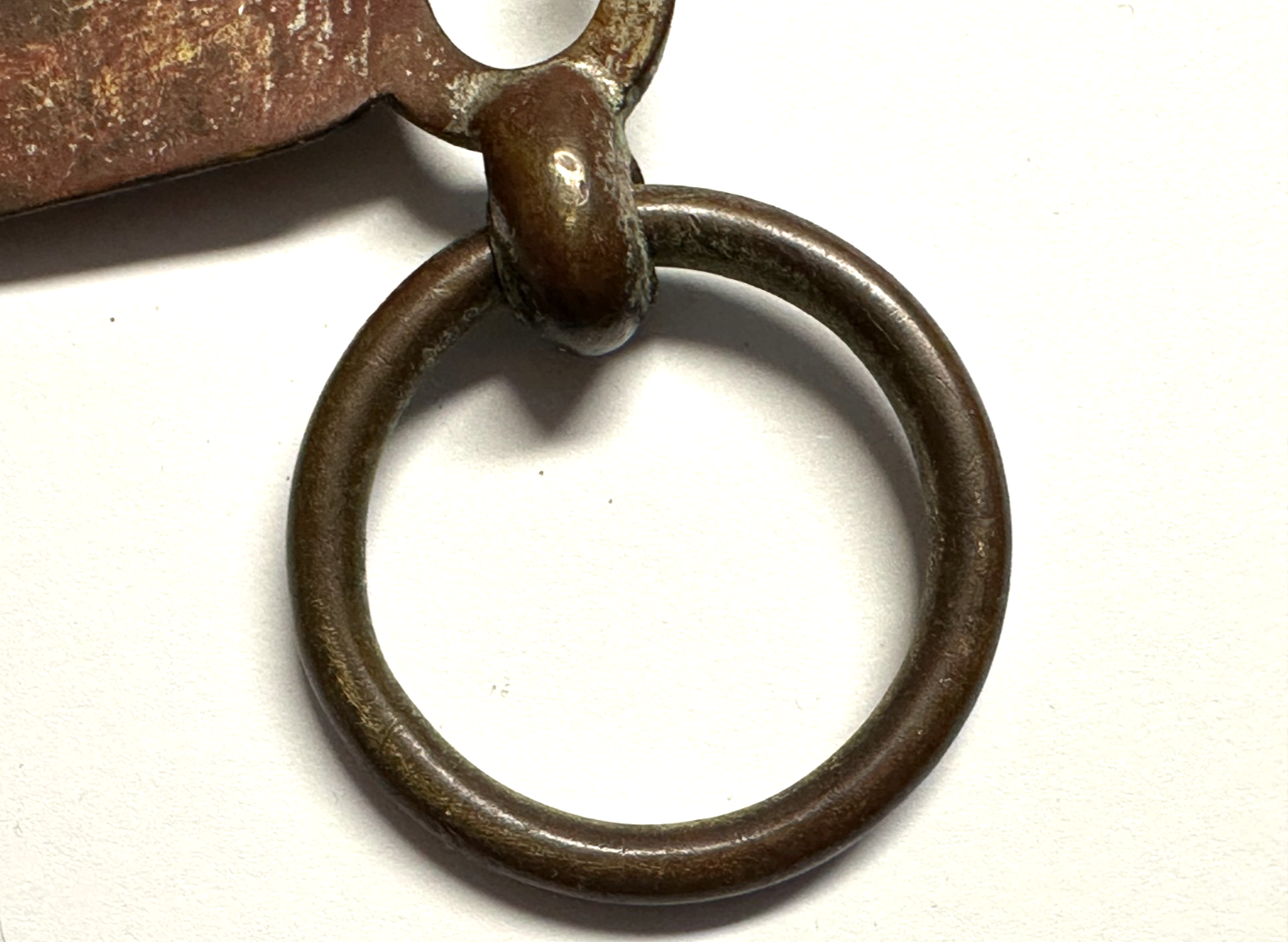 Zunft Gürtelkoppel - Fleischer - um 1900 - Messing - 2-teilig - Kuh-Relief10