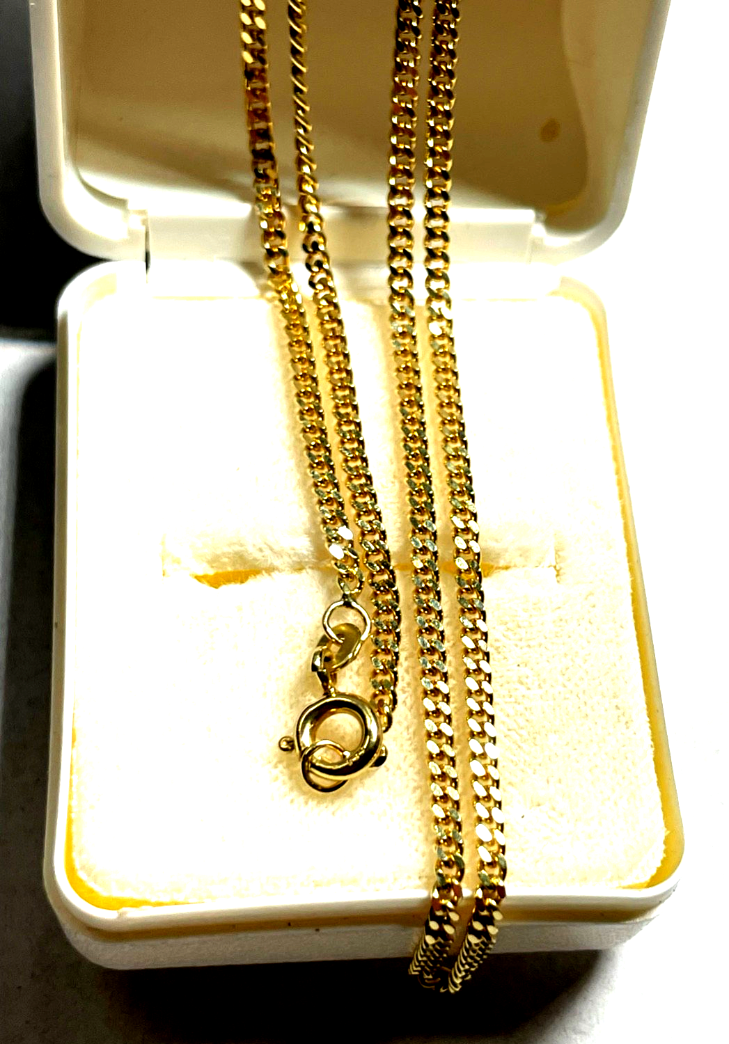 FBM 585 Gold 14 K Gelbgold Kette Panzerkette unisex L 60 cm B 2 mm sehr gepfl.4